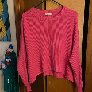Cotton On Fuchsia Ribbed Knit Top